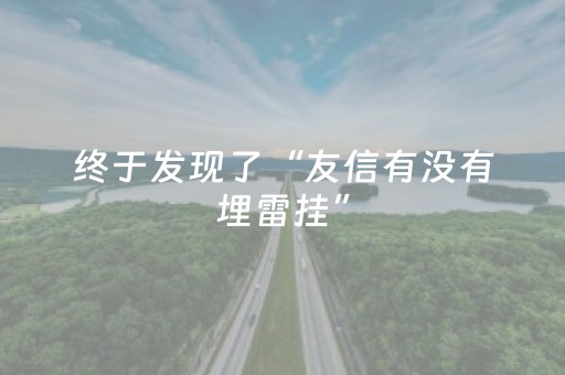 终于发现了“友信有没有埋雷挂”（详细透视教程）-哔哩哔哩