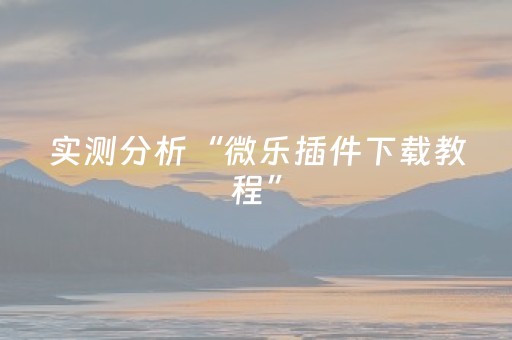 实测分析“微乐插件下载教程”（详细辅助教程）-哔哩哔哩