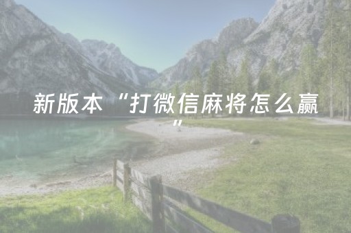 新版本“打微信麻将怎么赢”（详细透视教程）-哔哩哔哩