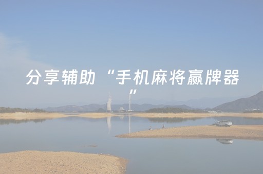 分享辅助“手机麻将赢牌器”（详细透视教程）-哔哩哔哩