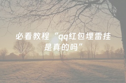 必看教程“qq红包埋雷挂是真的吗”（详细透视教程）-哔哩哔哩