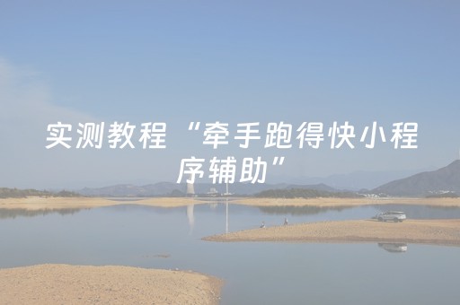 实测教程“牵手跑得快小程序辅助”（详细透视教程）-哔哩哔哩
