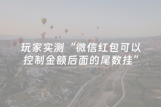 玩家实测“微信红包可以控制金额后面的尾数挂”（详细透视教程）-哔哩哔哩