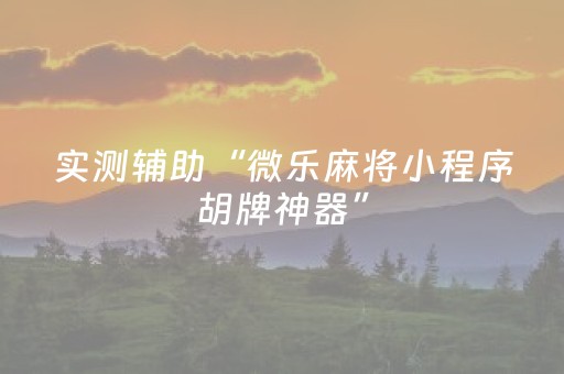 实测辅助“微乐麻将小程序胡牌神器”（详细透视教程）-哔哩哔哩