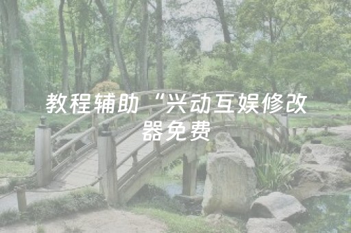 教程辅助“兴动互娱修改器免费（助赢神器通用版）