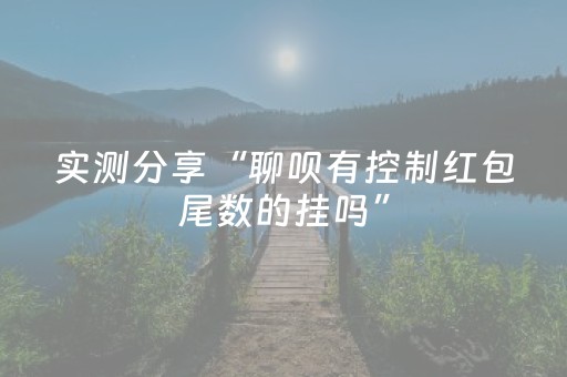 实测分享“聊呗有控制红包尾数的挂吗”（详细透视教程）-哔哩哔哩