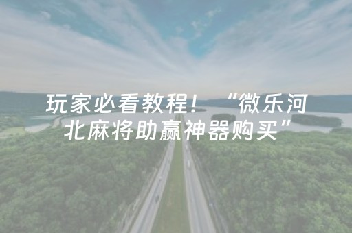 玩家必看教程！“微乐跑得快小程序免费黑科技”（详细辅助教程）-哔哩哔哩