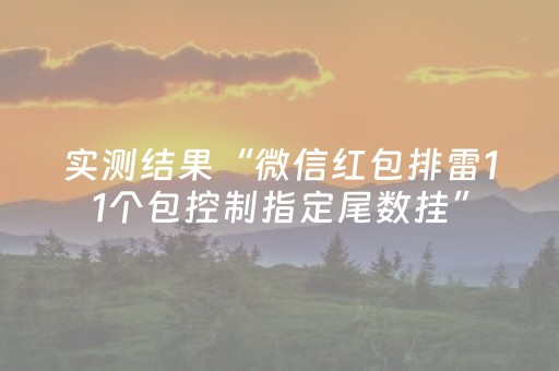 实测结果“微信红包排雷11个包控制指定尾数挂”（详细透视教程）-哔哩哔哩