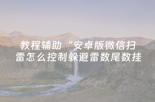 教程辅助“安卓版微信扫雷怎么控制躲避雷数尾数挂”（详细透视教程）-哔哩哔哩