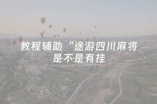 教程辅助“途游四川麻将是不是有挂（专用辅牌神器免安装）