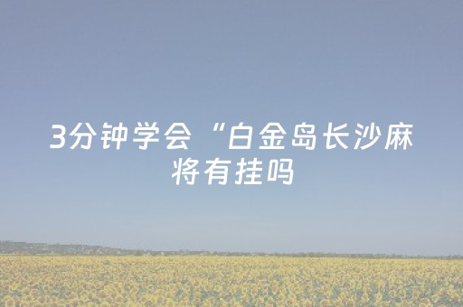 3分钟学会“白金岛长沙麻将有挂吗（专用辅牌神器免安装）