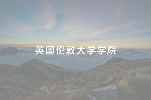 英国伦敦大学学院（英国伦敦大学学院巴特莱特建筑学院）