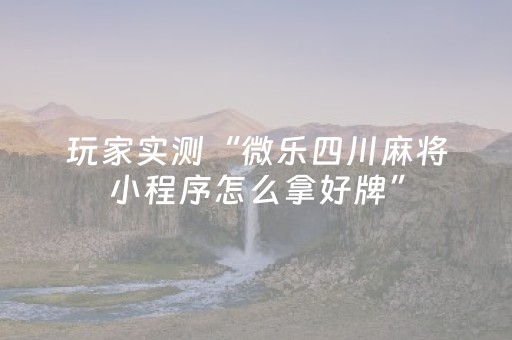 实测教程“微乐麻将自建房有挂吗”（详细透视教程）-哔哩哔哩
