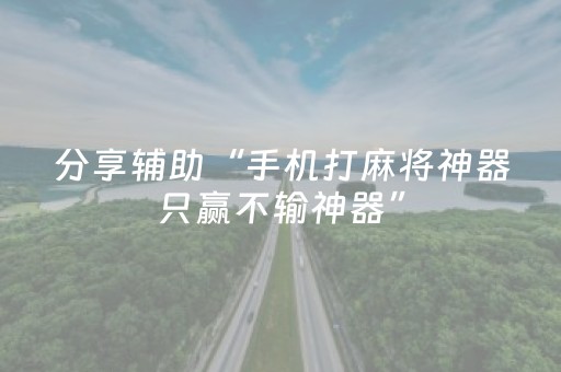 分享辅助“手机打麻将神器只赢不输神器”（详细透视教程）-哔哩哔哩