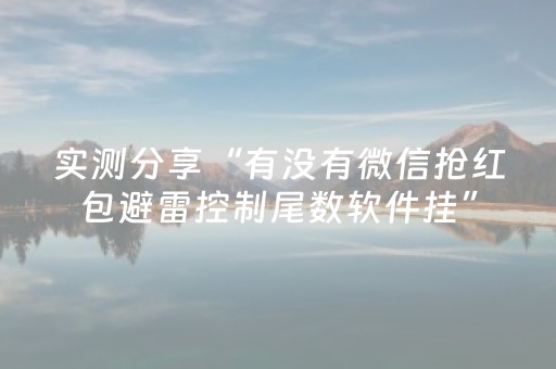 实测分享“有没有微信抢红包避雷控制尾数软件挂”（详细透视教程）-哔哩哔哩