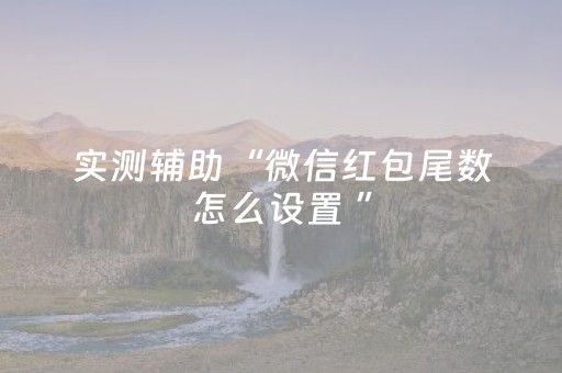 实测辅助“微信红包尾数怎么设置 ”（详细透视教程）-哔哩哔哩