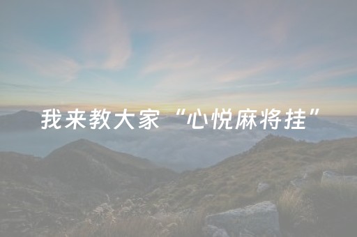 我来教大家“心悦麻将挂”（详细透视教程）-哔哩哔哩