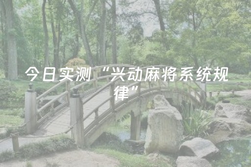今日实测“兴动麻将系统规律”（详细透视教程）-哔哩哔哩