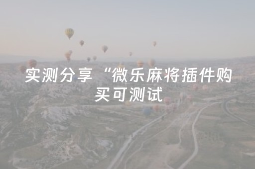 实测分享“微乐麻将插件购买可测试（专用辅牌神器免安装）