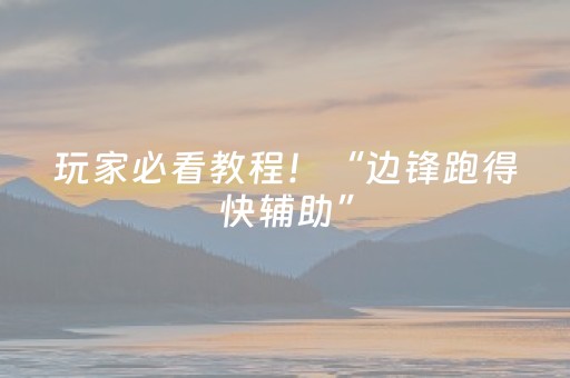 玩家必看教程！“边锋跑得快辅助”（详细辅助教程）-哔哩哔哩