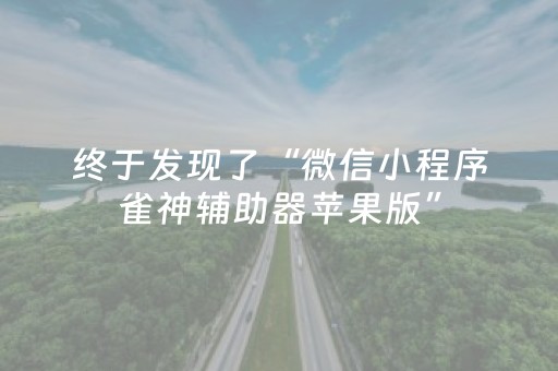 终于发现了“微信小程序雀神辅助器苹果版”（详细透视教程）-哔哩哔哩