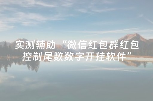 实测辅助“微信红包群红包控制尾数数字开挂软件”（详细透视教程）-哔哩哔哩
