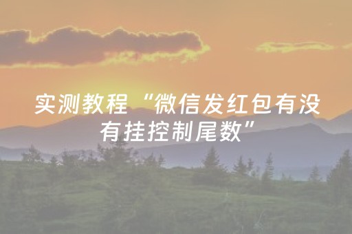 实测教程“微信发红包有没有挂控制尾数”（详细透视教程）-哔哩哔哩