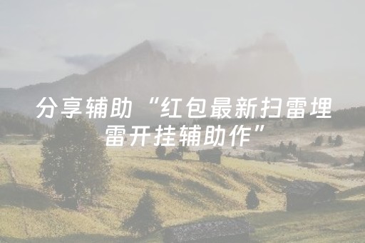 分享辅助“红包最新扫雷埋雷开挂辅助作”（详细透视教程）-哔哩哔哩