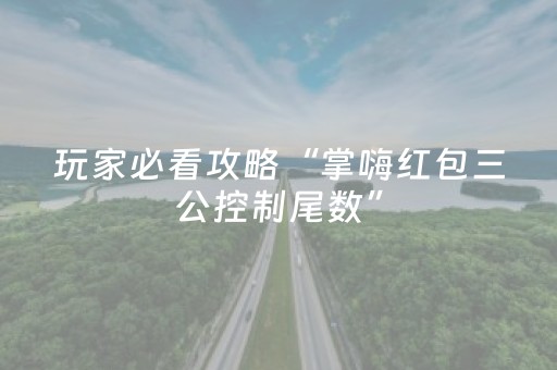 玩家必看攻略“掌嗨红包三公控制尾数”（详细透视教程）-哔哩哔哩