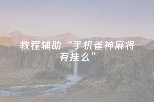 教程辅助“手机雀神麻将有挂么”（详细透视教程）-哔哩哔哩