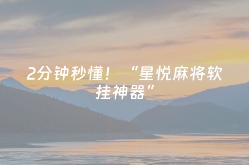 2分钟秒懂！“星悦麻将软挂神器”（详细开挂教程）-哔哩哔哩