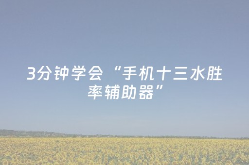 3分钟学会“手机十三水胜率辅助器”（详细透视教程）-哔哩哔哩