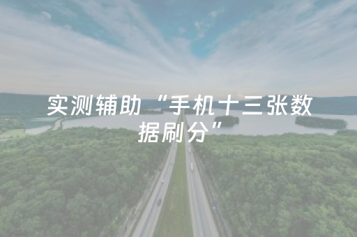 实测辅助“手机十三张数据刷分”（详细透视教程）-哔哩哔哩