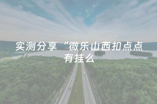 实测分享“微乐山西扣点点有挂么（专用辅牌神器免安装）