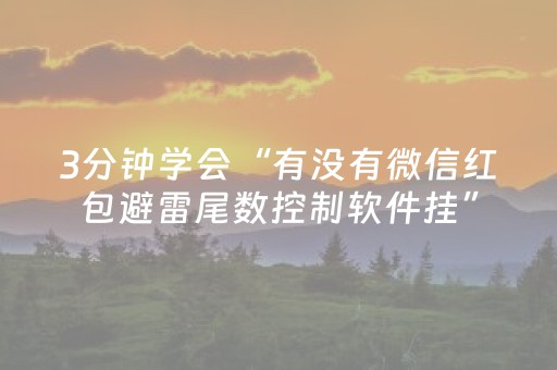 3分钟学会“有没有微信红包避雷尾数控制软件挂”（详细透视教程）-哔哩哔哩
