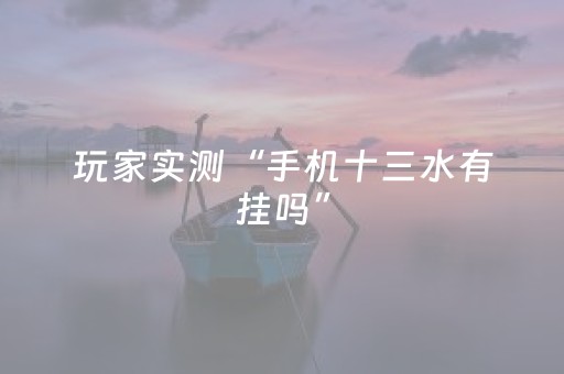 玩家实测“手机十三水有挂吗”（详细透视教程）-哔哩哔哩