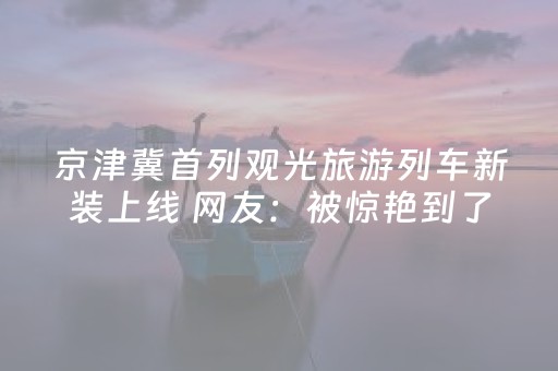 京津冀首列观光旅游列车新装上线 网友：被惊艳到了！
