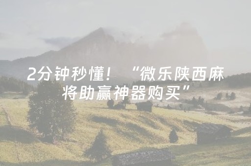 2分钟秒懂！“微乐陕西麻将助赢神器购买”（详细透视教程）-哔哩哔哩