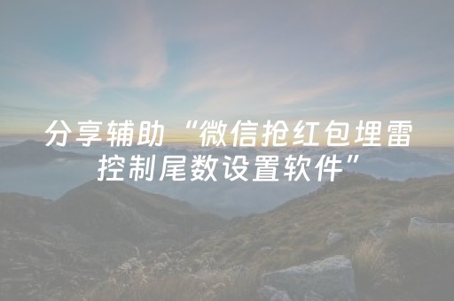 分享辅助“微信抢红包埋雷控制尾数设置软件”（详细透视教程）-哔哩哔哩