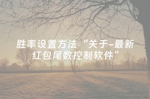 胜率设置方法“关于-最新红包尾数控制软件”（详细透视教程）-哔哩哔哩