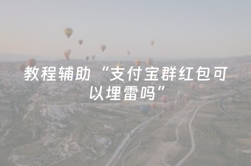 教程辅助“支付宝群红包可以埋雷吗”（详细透视教程）-哔哩哔哩
