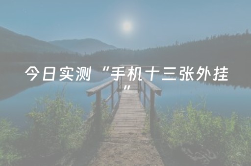 今日实测“手机十三张外挂”（详细开挂教程）-哔哩哔哩