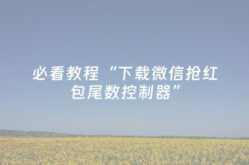 必看教程“下载微信抢红包尾数控制器”（详细透视教程）-哔哩哔哩