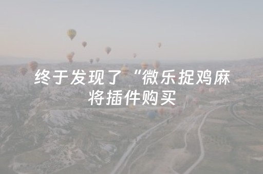 终于发现了“微乐捉鸡麻将插件购买（专用辅牌神器免安装）