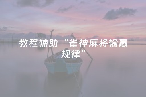 教程辅助“雀神麻将输赢规律”（详细透视教程）-哔哩哔哩
