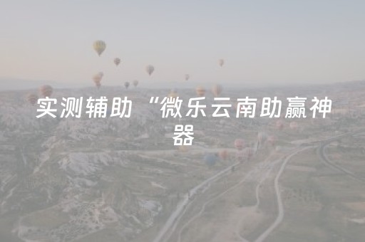 实测辅助“微乐云南助赢神器（专用辅牌神器免安装）