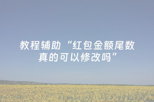 教程辅助“红包金额尾数真的可以修改吗”（详细透视教程）-哔哩哔哩
