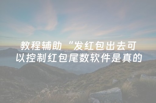 教程辅助“发红包出去可以控制红包尾数软件是真的吗”（详细透视教程）-哔哩哔哩