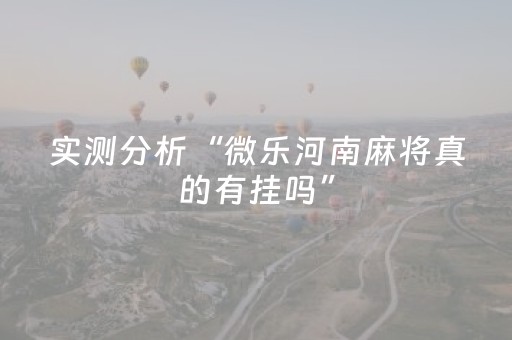 实测分析“微乐河南麻将真的有挂吗”（详细辅助教程）-哔哩哔哩