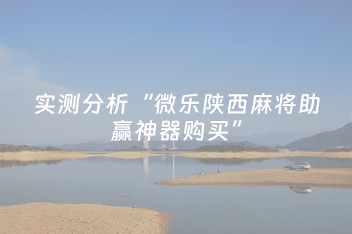 实测分析“微乐陕西麻将助赢神器购买”（详细透视教程）-哔哩哔哩